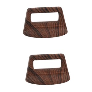 Magideal - 2 Piezas Cubiertas De Tapa De Maceta Manijas Reutilizables Perillas Portátiles Portátiles De La Tapa Portátil Pandilla De Empuñadura Para Tetas De Grano De Madera Profunda
