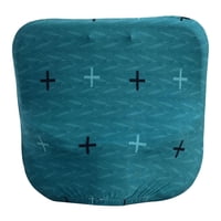 Magideal - Funda Para Respaldo De Silla De Oficina, Funda Giratoria Para Silla, Funda Protectora Para Silla Giratoria De Escritorio, Elástica Para Decoración De Lago Azul