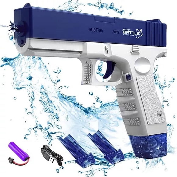 Pistola De Agua Eléctrica Glock Automática Azul