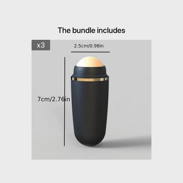 Rejuvenate Your Skin with 1pc Volcanic Oil Absorbing Face Roller - Perfect Facial Skincare Tool for Women & Men!
