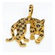 thumbnail image 2 of Dije Nordvik Leopardo Sigiloso Dorado, Circonitas Blancas Dorado, 2 of 3