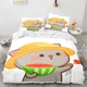 thumbnail image 1 of x1239 Bed SheetsCartoon Lovely Peach Cat Bedding Set Boys Girls Twin Size Duvet Cover Pillowcase Bed Kids Adult Fashion Home Textileextile 3-Piece Bedding Set (1 Duvet Cover + 2 Pillow Shams) nj1239, 1 of 5