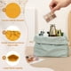 thumbnail image 3 of Uxcell 2 piezas bolsa de maquillaje con cordón, bolsa cosmética de lona de 4.7" organizador de artículos de tocador para accesorios de viaje, naranja, 3 of 7