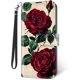thumbnail image 1 of Funda cartera Moto G Stylus 5G 2025 bloqueo RFID diseño dos rosas, 1 of 7
