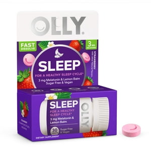 Sleep Aid Olly Sleep Fast Disuelve 3 Mg De Melatonina En 30 Tabletas