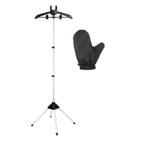 Magideal - Soporte Para Plancha De Ropa Estructura Para Vaporizador Tendedero De Pie Colgador Telescópico Perchero De Ropa En Aleación De Aluminio Adecuado Para Negro