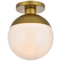 Luminaria De Techo Living District Ld6060Br Vidrio Y Hierro 110V