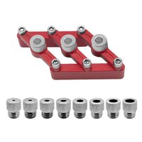 Ioensy - Guía De Perforación De Agujeros De Pasador Para Carpintería Para Muebles De Construcción Carpintería 11 Buje De Taladro