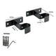 thumbnail image 2 of Pack 2 Unidades Soporte Simple Muro De Metal Negro 19 Mm, 2 of 2