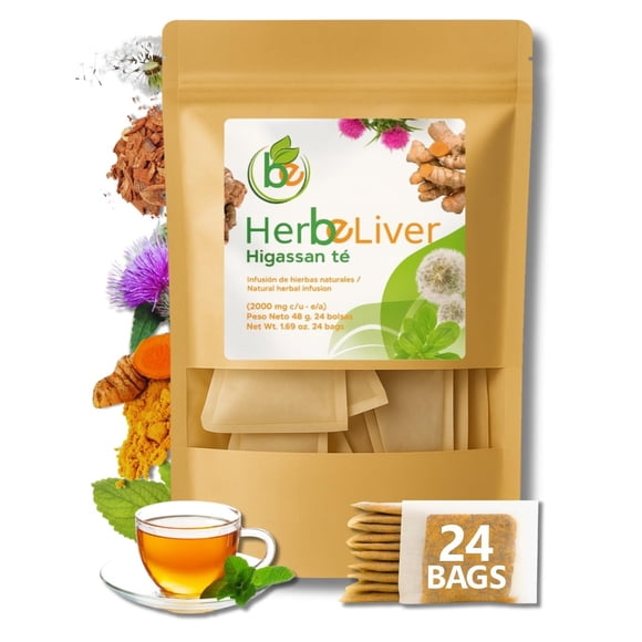 Té de hierbas B-Experts para el apoyo hepático 24 bolsitas vegano