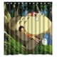 thumbnail image 1 of Cortina de ducha con ganchos para baño de "Mi vecino Totoro durmiendo con niños" (66 x 72 pulgadas), 1 of 3