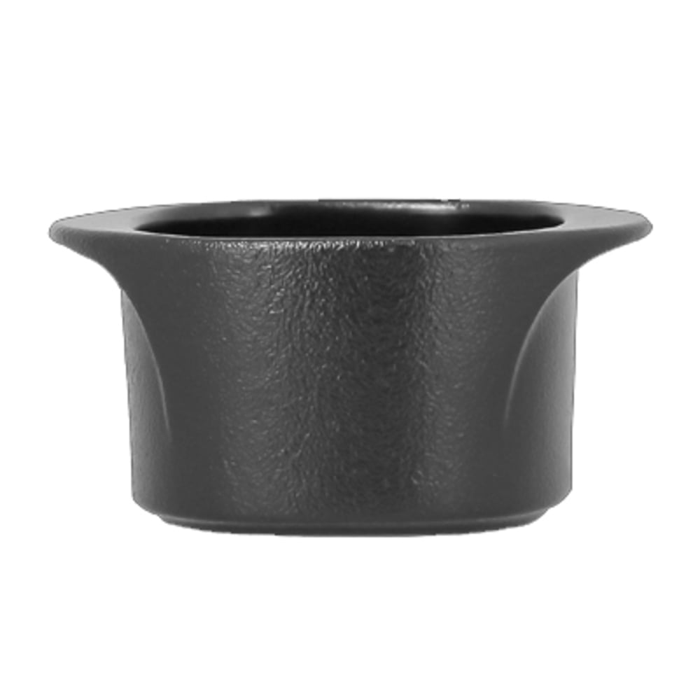 Rak Porcelain - Set De 6 Plato Cuadrado Hondo Negro 9.5cm Neofusion Rak