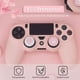 thumbnail image 4 of Funda protectora de silicona antideslizante para mando de PS4, compatible con mandos inalámbricos/con cable de Playstation 4 Slim/PS4 Pro, con 2 protectores de pulgar con diseño de pata de gato (rosa, 4 of 7