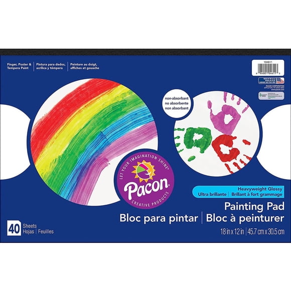 Bloc de papel Fingerpaint Prang (anteriormente Art Street), 40 hojas