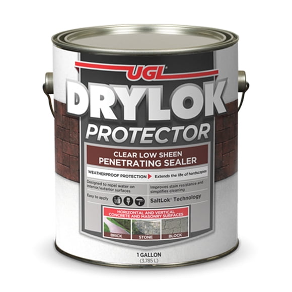 Protector de hormigón DRYLOK, látex transparente, 3,78 L (paquete de 2)