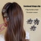 thumbnail image 5 of 20pcs Mini Diamond Flower Cacampanao Clips, Flower Claw Clip Mujeres, Metal Small Cacampanao Clips Girls, Rhinestone Glitter Clips, Cacampanao Accessoies Mujeres, Cute Cristal Cacampanao Pins Girls..., 5 of 7