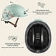 thumbnail image 3 of Casco de bicicleta Retrospec Remi para niños Matcha Bloom 49-53 cm, 3 of 7