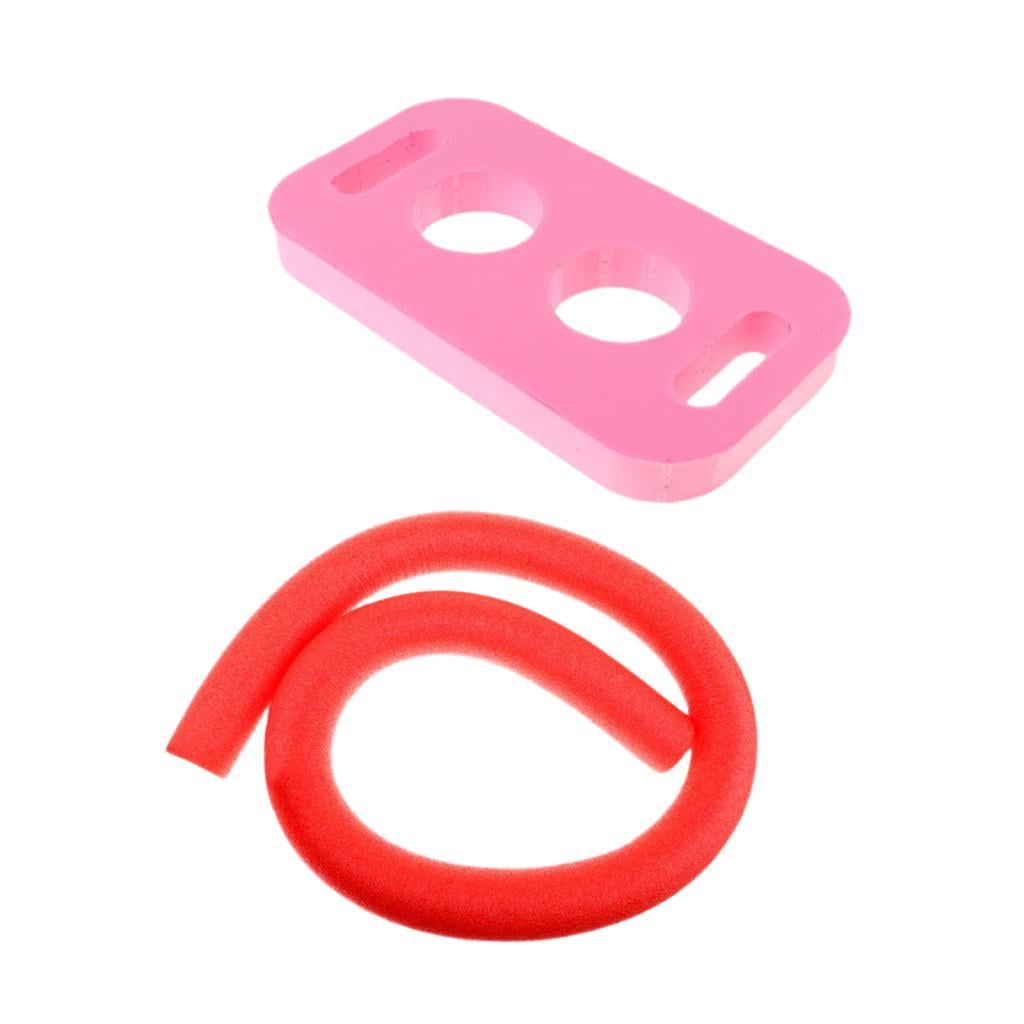 Magideal - Flotador Para Piscina, Fideos, Palos Flotantes Para Natación, Portátiles Para Niños Y Adultos, Accesorios De 150cm Con Conector, Tubo Redondo De Espum Rosa Rojo