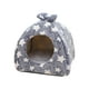 thumbnail image 1 of Linda cama de felpa para gatos, casa para mascotas, casa, entrada redonda, fácil de limpiar, parte inferior antideslizante, alfombrilla extraíble, con , Talla S, 1 of 1