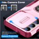 thumbnail image 4 of Funda Armada para Samsung Galaxy S24 con Tapa Deslizante y Soporte Magnético Giratorio Rosa, 4 of 5