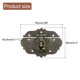 thumbnail image 2 of Uxcell Pestillo de Cierre, 76 x 56mm Decorativo Retro con Brazo Oscilante, Bronce, 2 of 6