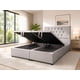 thumbnail image 1 of Cama Baul King Capitone Onyx Con Sistema Hidráulico Gris Claro, 1 of 6