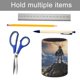 thumbnail image 5 of La Leyenda de Link Aliento-theme Cylinder Pen Holder Pencil Organizer with Flannel Lining PVC Leather Material Cardboard Base for study work 10*8CM, 5 of 6
