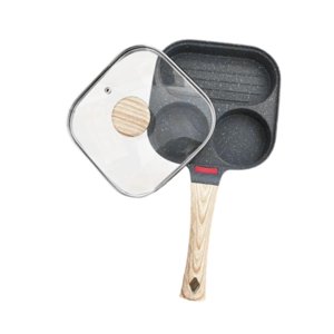 Genérico - Sartén Para Huevos Con Revestimiento Antiadherente, Utensilios De Cocina Para Desayuno Con Tapa, Estilo Crepe Para Filetes B