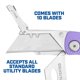 thumbnail image 3 of Cuchillo Multiusos Sheffield Pack de 3 + 10 Cuchillas, 3 of 8