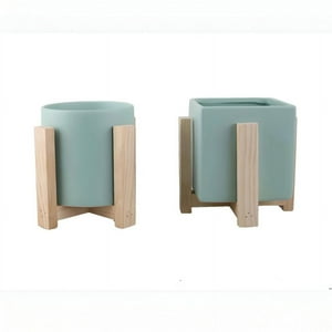 Genérico - Maceta Ceramica Soporte Plantas Nordica Adorno Hogar Lau