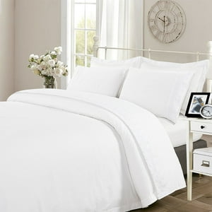 Hebra - Juego Sabana Broderie Pamplona 1.5P Blanco