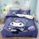 thumbnail image 1 of Ku-romi 3 Pcs Comforter Set with 2 Pillowcases,Kuro-mi Bedding Set Sheet Set for Kids Adults,All Season Lightweight, 1 of 5