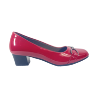 Zapatos Formales Alquimia Rojo Charol Mujer | 3027-04 - Talla 35