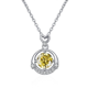 thumbnail image 1 of Collar Colgante de Moissanita de 1 Uds Color D VVS1 para Mujer, Collares de Diamante Rosa/azul/amarillo con Corazón y Corona, Regalos de Joyería para Esposa Mamá con Certificado, 1 of 9
