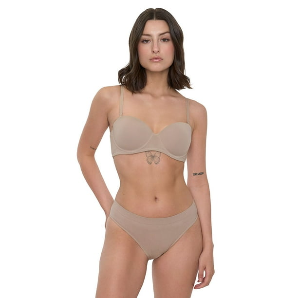Calzón Mujer Bikini Seamless Beige Corona