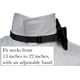 thumbnail image 5 of Pajarita negra Trilece, preatada y ajustable para ocasiones formales, 5 of 8