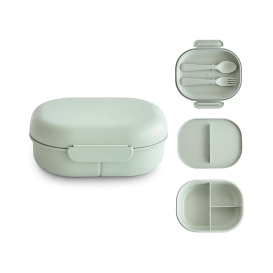 Lonchera Infantil Bento Mushie Con 3 Compartimentos Y Separador Removible