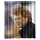 thumbnail image 1 of Cortina de ducha Jon Bon Jovi, juego de cortinas de baño con ganchos, tamaño 60 x 72 pulgadas, 1 of 3