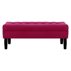 Bodevir - Banqueta Wood 2C Felpa 00 Burdeo