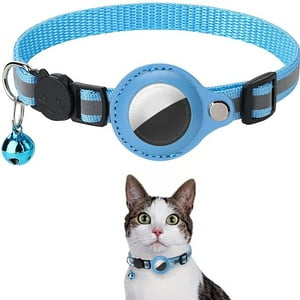 Vanan - Correa Con Funda Para Airtag Celeste Gato / Perro