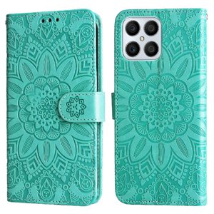 Funda Tipo Cartera Foxdock Para Honor X30I , Diseño Girasol En Relieve, Cuero Pu, Cierre Magnético, Soporte Y Tarjetero