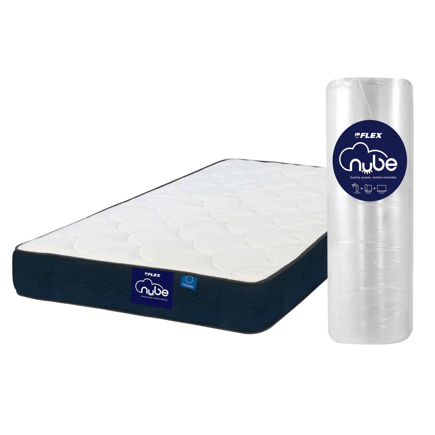 Flex - Colchón Nube Enrollado 1.5 Plazas