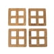 thumbnail image 2 of Juego de posavasos Whitecap 60193 de madera de teca, 4 piezas, 2 of 4