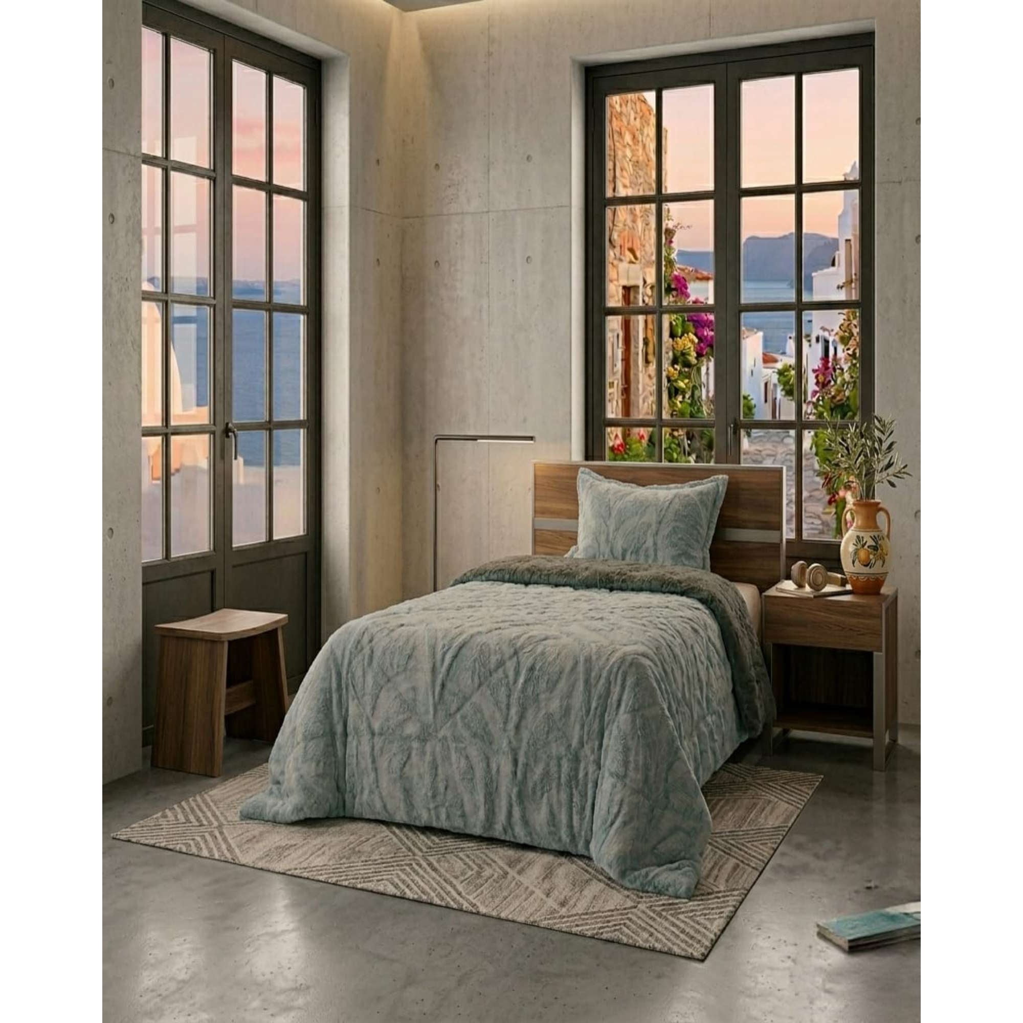 Myl Todo Para El Hogar - Cubrecama Plaza Y Media Sherpa Jacquard Cubrecama Plaza Y Media Invierno Sherpa Jacquard Extra Suavedeluxe