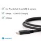 thumbnail image 3 of Cable Thunderbolt 3 enchufable de 40 Gbps, 100 W, carga de 80 cm, 3 of 8
