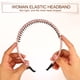 thumbnail image 5 of Unique Bargains 4 piezas de diadema con peine de dientes para mujeres Rosa Púrpura Verde Claro Beige, 5 of 7