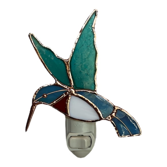 Vitral Night Light Gift Essentials con forma de colibrí