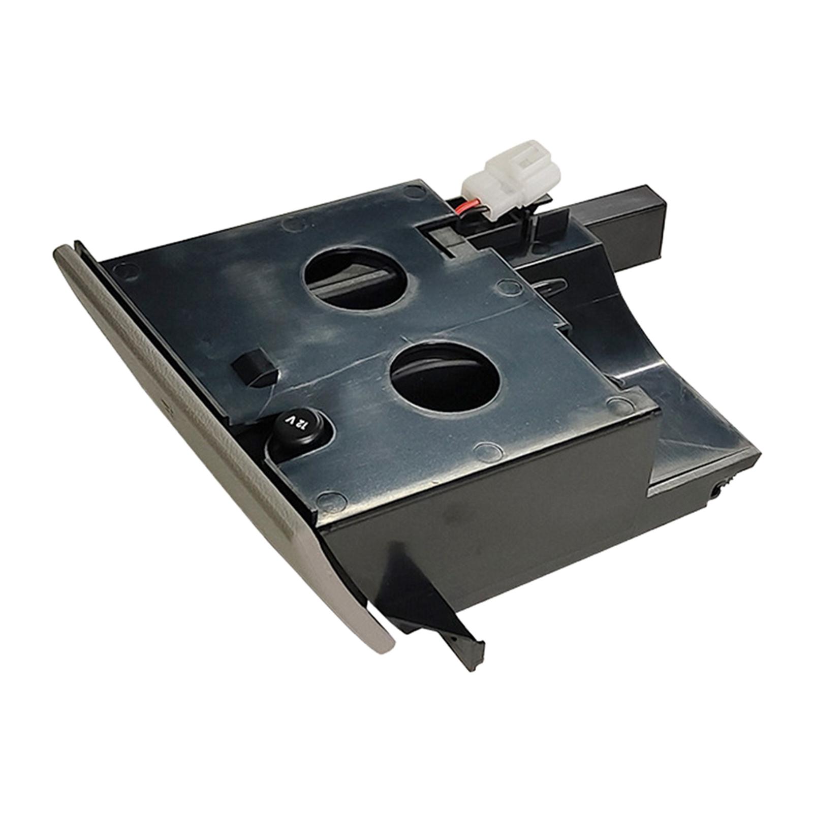 Magideal - Soporte Para Bebidas En La Consola Delantera, Piezas De Repuesto Rhd Para Reparación De Transporter T5, Accesorio Para Coche, Alto Rendimiento, Fácil Gris 7H285860130T