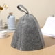 thumbnail image 2 of Gorro de sauna ruso (2 unidades), de lana, original, de fieltro ruso, para baño, vaporizador, para hombre y mujer, color gris, 18 años, 2 of 7