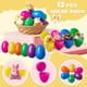 thumbnail image 2 of Huevos de Pascua con mini peluches de animales para niños, 2 of 7